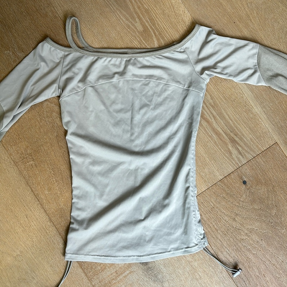 Grey long sleeve top